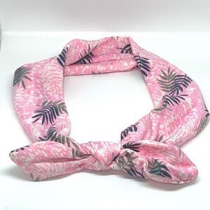 $8💥 PINK BOHO HEADBAND / HEAD WRAP WITH SOFT TOP KNOT